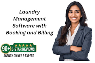 build laundry management software with booking and billing