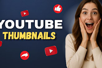 design high quality youtube thumbnails