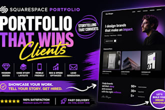 create squarespace portfolio with case studies