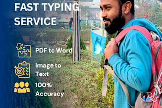do fast typing work from image or PDF