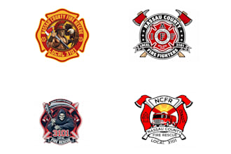 design luxury firefighter logo