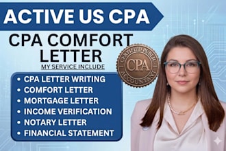 sign US cpa letter cpa comfort letter US cpa mortgage letter income verification