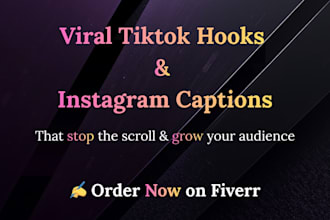 write viral tiktok hooks instagram captions short form content