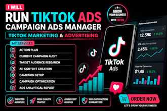 run tiktok ads campaign ads manager tiktok marketing advertising