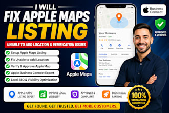 fix apple maps listing unable to add location and verification issues