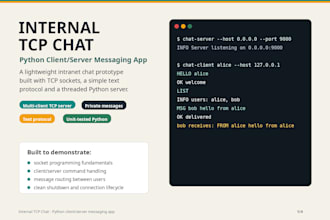 build custom python scripts and backend solutions