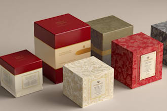 design professional product packaging box pouch and label
