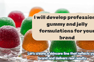 develop professional gummy and jelly formulations for your brand