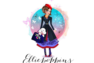 do watercolor childcare, kids education, or children character logo