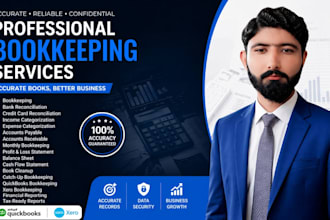 do accurate bookkeeping, cleanup in quickbooks and xero as a acca