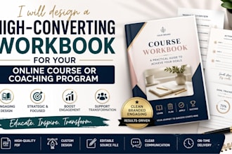 design a high converting workbook for your online course or coaching program