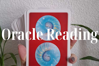 give you an intuitive oracle card reading