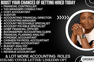 write ats resume for accountant, cpa, bookkeeper, payroll specialist, auditor