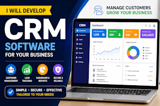 develop a custom CRM software for your business