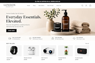 build a UK shopify dropshipping store to convert buyers