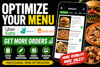 optimize your uber eats, deliveroo, just eat and pos menu