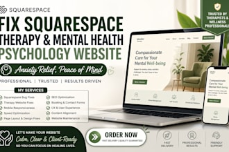 fix squarespace therapy mental health psychology website anxiety relief