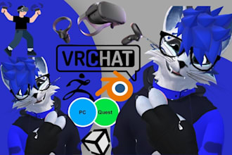 create a vrchat avatar vrc avatar 3d model 3d character
