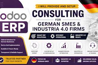 provide and setup odoo erp consulting for german smes and industria 4 0 firms