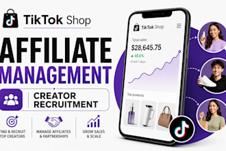manage tiktok shop affiliate program and recruit creators