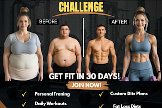 design gym social media posts for instagram fitness pages