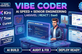 be your vibe coder using cursor, trae, bolt, windsurf, lovable and kiro for saas