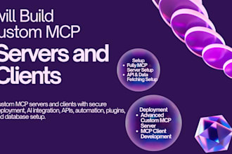 build custom ai agent and mcp server development for claude