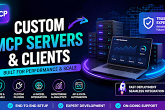 build custom ai agent and mcp server development for claude