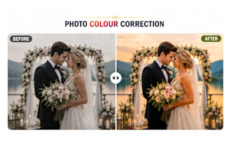 professional photo color correction and color adjustment