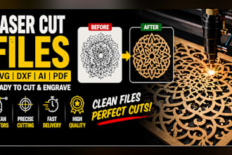 create laser cutting files, svg, dxf