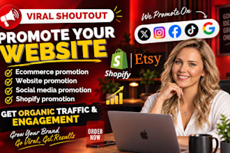 promote shoutout website link to 110m USA UK de audience fb ig x shoutout