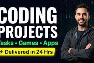 do your coding tasks games and projects in cpp python and java