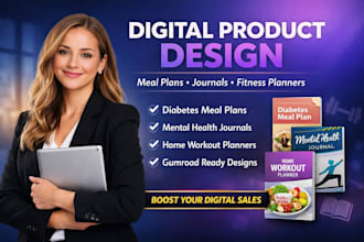 design diabetes meal mental health journals home workout planners gumroad store