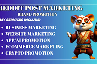 do reddit seo post for ai business website saas app product promotion