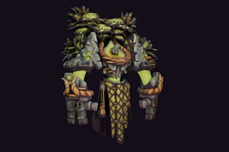 create stylized 3d character model for you