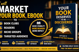 market your book, ebook to book clubs, readers, niche groups, targeted audience