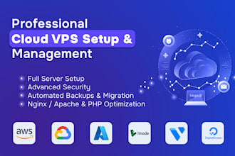 set up and manage your cloud vps on AWS, gcp, azure, linode, vultr