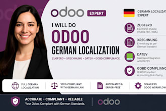 do odoo german localization, zugferd, xrechnung, datev and gobd compliance