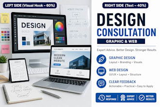 provide consultation for graphic and web projects