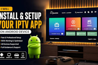 install and setup your iptv app on android device