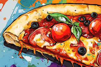 design food pop art of your food pop art
