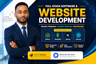 develop full stack web development with mern stack, react, nodejs expert