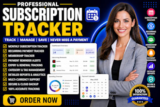 build monthly subscription tracker recurring payment tracker membership tracker