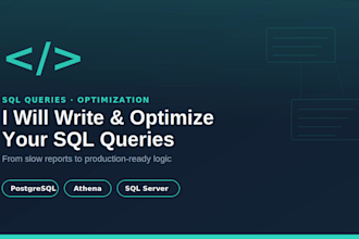 write and optimize sql queries