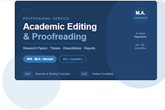 expertly proofread and polish your thesis, dissertation, or research paper