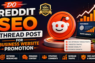 do reddit seo thread post for business website promotion