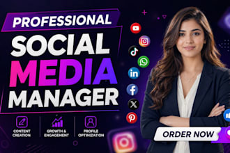 be your social media marketing manager and content creator