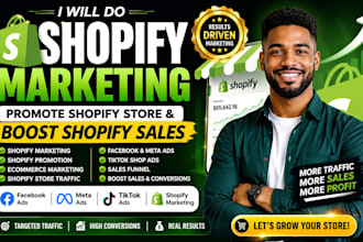 shopify marketing and promotion to boost shopify sales with ecommerce marketing