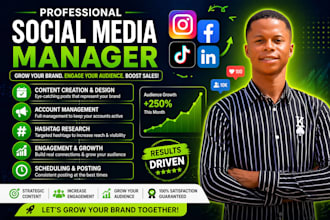 be your social media manager social media marketing manager shopify promotion