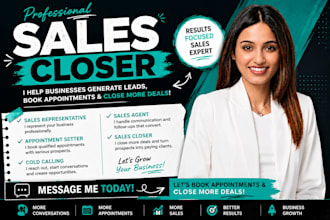 high ticket sales appointment setting sales closer cold calling sales agent